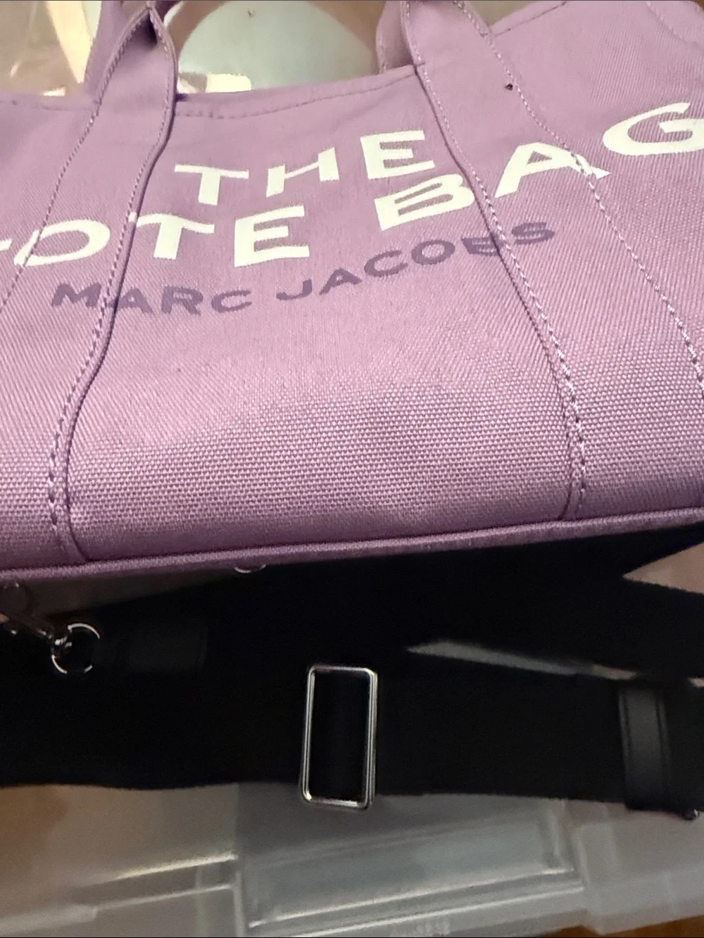 Marc Jacobs Lavender Canvas Tote medium size used